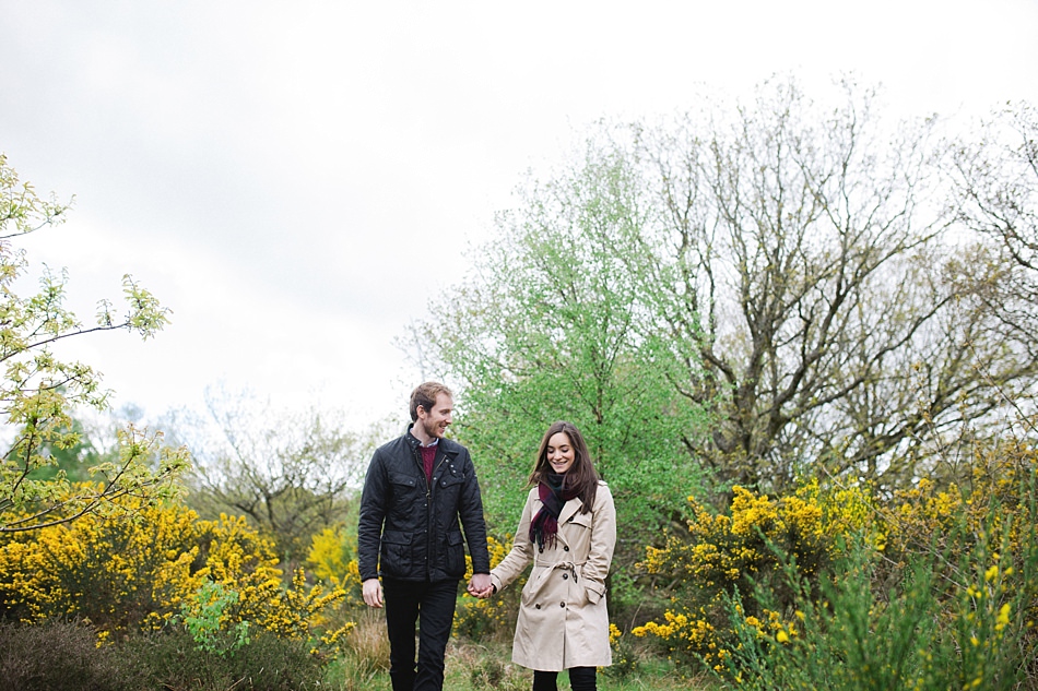 A spring engagement shoot Glasgow natural, light and bright photographers