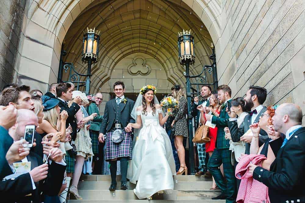 Bright and colourful wedding at St-Andrews in the Square