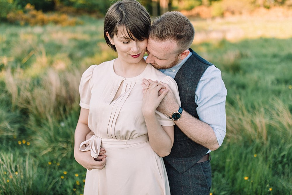 The Gibsons,cathkin braes,engagement photographers glasgow,glasgow engagement,golden hour engagement,natural wedding photographers,