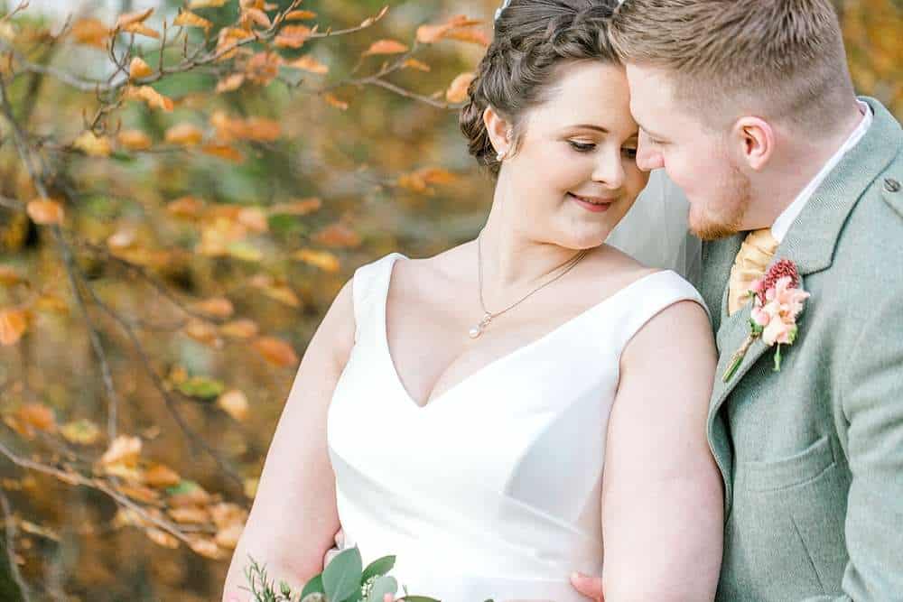 Autumn time wedding at Cornhill Castle