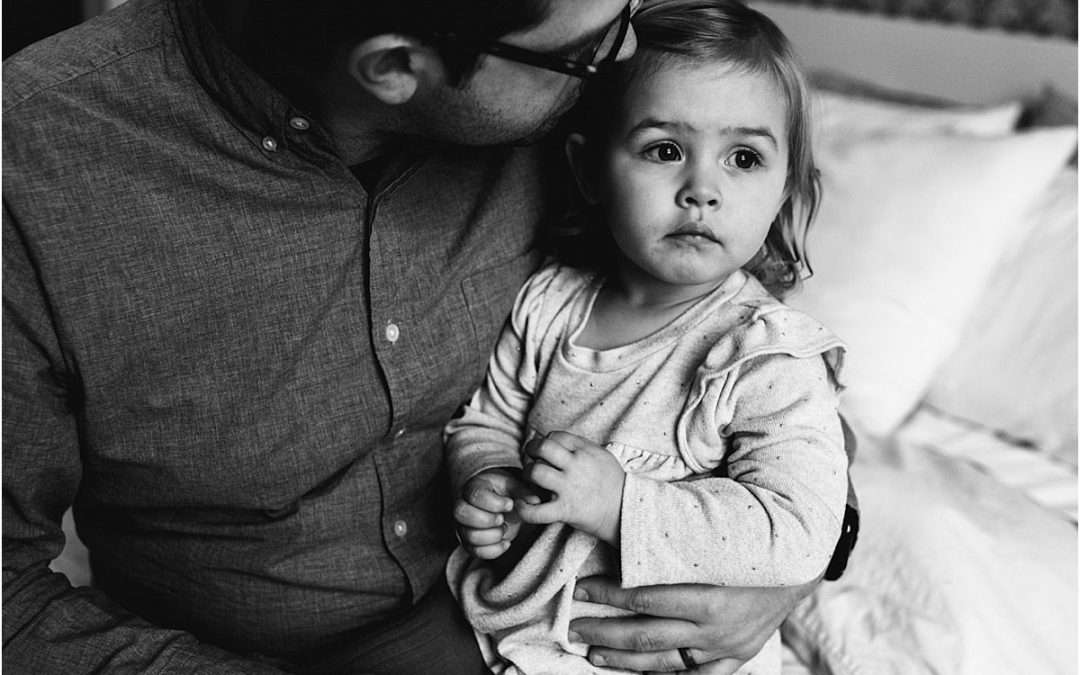 A sweet in-home family session