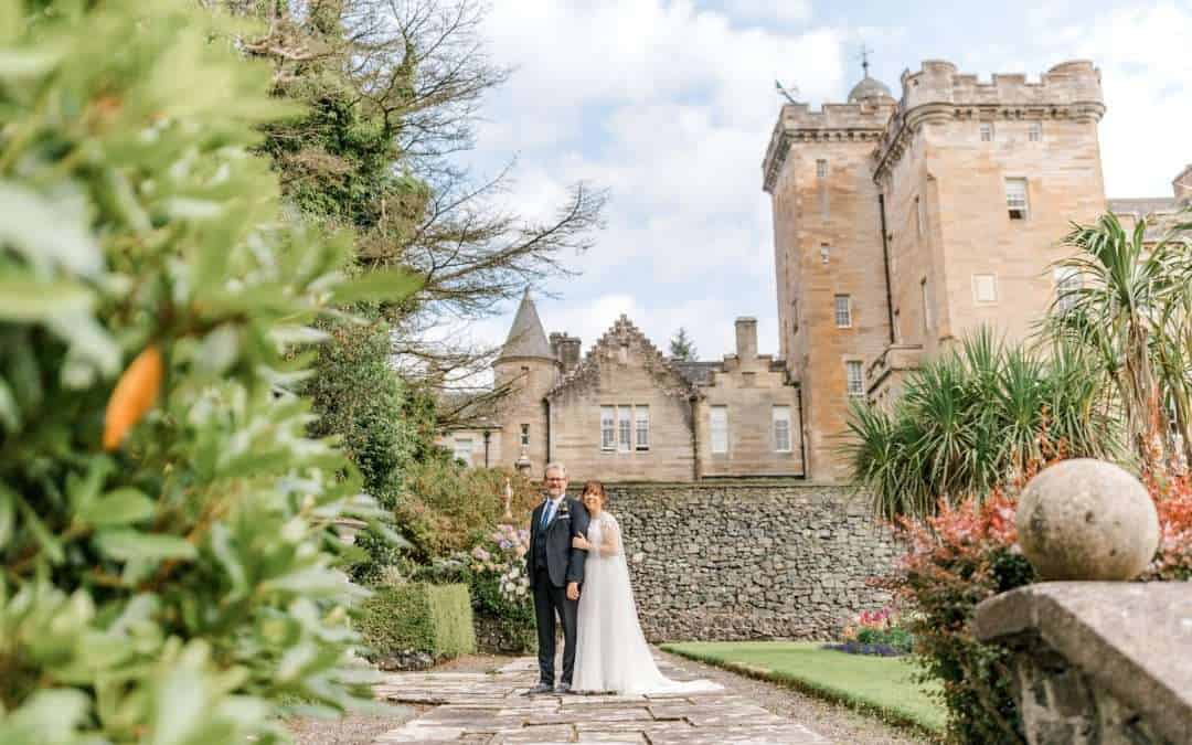 Bev and Sonya elope to Glenapp Castle to a sunny glorious day