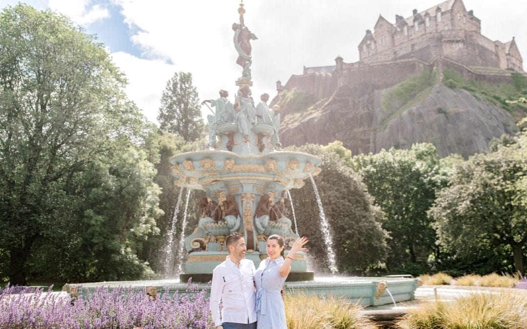 Edinburgh Castle Proposal: A Sunny Surprise